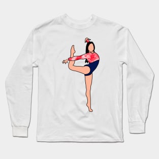 Suni Lee Gymnastics Drawing Long Sleeve T-Shirt